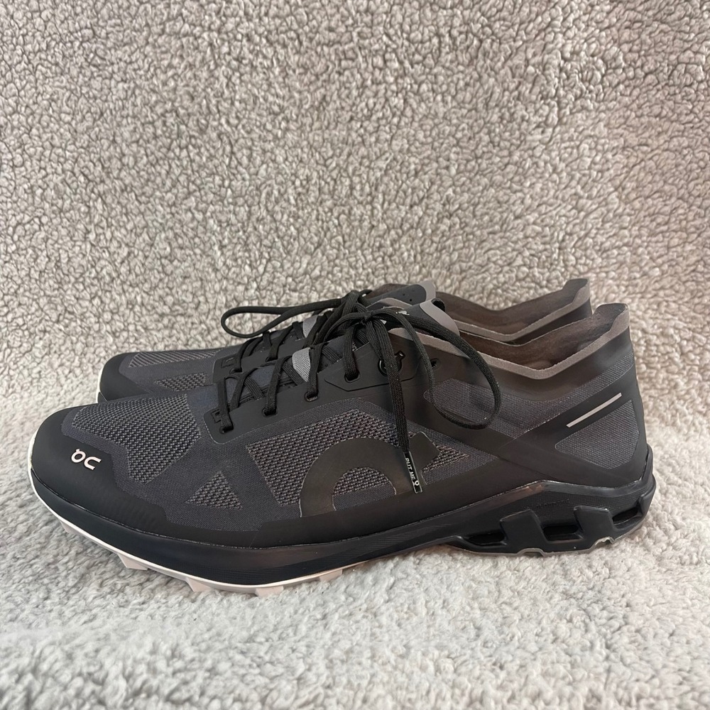 NEW On Cloudventure‎ Peak 3 Men's size 11 Black Trail Running Hiking Shoes